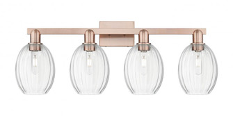 Preston Bulb - 4 Light - 36 inch - Antique Copper - Bath Vanity Light (3442|716-4W-AC-G459-6CL)