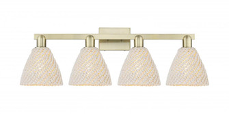 Bristol Natural - 4 Light - 36 inch - Antique Brass - Bath Vanity Light (3442|716-4W-AB-NBD-75-NAT)