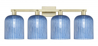 Bridal Veil - 4 Light - 35 inch - Antique Brass - Bath Vanity Light (3442|716-4W-AB-G559-8BL)