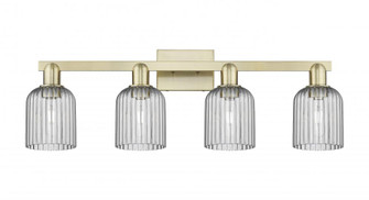 Bridal Veil - 4 Light - 36 inch - Antique Brass - Bath Vanity Light (3442|716-4W-AB-G559-5SM)