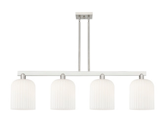 Bridal Veil - 4 Light - 51 inch - Brushed Satin Nickel - Stem hung - Island Light (3442|716-4I-SN-G559-8GWH)