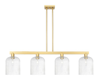 Bridal Veil - 4 Light - 51 inch - Satin Gold - Stem hung - Island Light (3442|716-4I-SG-G559-8SDY)