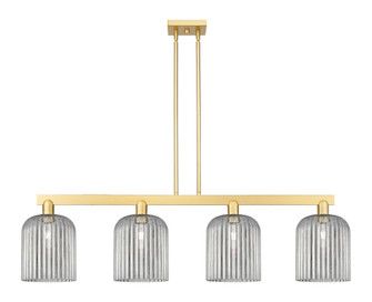 Bridal Veil - 4 Light - 51 inch - Satin Gold - Stem hung - Island Light (3442|716-4I-SG-G559-8SM)