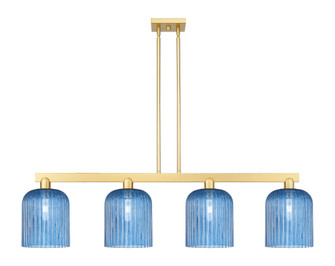 Bridal Veil - 4 Light - 51 inch - Satin Gold - Stem hung - Island Light (3442|716-4I-SG-G559-8BL)
