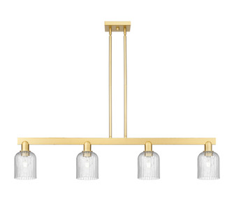 Bridal Veil - 4 Light - 48 inch - Satin Gold - Stem hung - Island Light (3442|716-4I-SG-G559-5SDY)