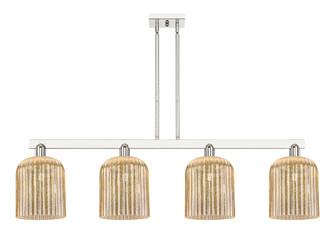 Bridal Veil - 4 Light - 51 inch - Polished Nickel - Stem hung - Island Light (3442|716-4I-PN-G559-8ME)