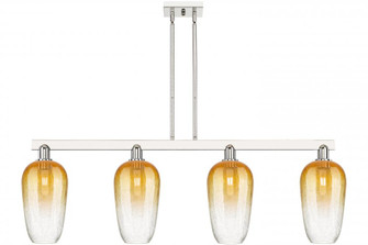 Brookhaven Flute - 4 Light - 48 inch - Polished Nickel - Stem hung - Island Light (3442|716-4I-PN-G484-7AM)