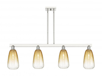 Brookhaven Almond - 4 Light - 48 inch - Polished Nickel - Stem hung - Island Light (3442|716-4I-PN-G480-6AM)