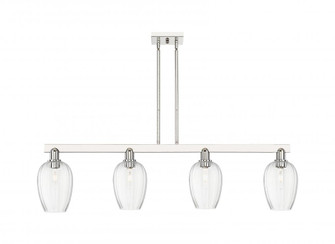 Preston Flute - 4 Light - 48 inch - Polished Nickel - Stem hung - Island Light (3442|716-4I-PN-G457-6CL)