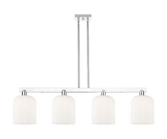 Bridal Veil - 4 Light - 51 inch - Polished Chrome - Stem hung - Island Light (3442|716-4I-PC-G559-8GWH)