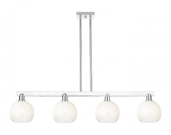 Brookhaven Globe - 4 Light - 48 inch - Polished Chrome - Stem hung - Island Light (3442|716-4I-PC-G483-8OP)