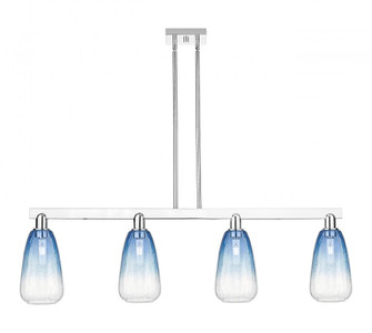 Brookhaven Almond - 4 Light - 48 inch - Polished Chrome - Stem hung - Island Light (3442|716-4I-PC-G480-6SB)