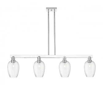 Preston Flute - 4 Light - 48 inch - Polished Chrome - Stem hung - Island Light (3442|716-4I-PC-G457-6CL)