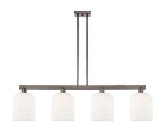 Bridal Veil - 4 Light - 51 inch - Oil Rubbed Bronze - Stem hung - Island Light (3442|716-4I-OB-G559-8GWH)