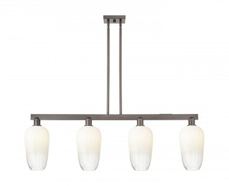 Brookhaven Flute - 4 Light - 48 inch - Oil Rubbed Bronze - Stem hung - Island Light (3442|716-4I-OB-G484-7OP)