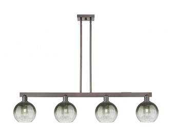Brookhaven Globe - 4 Light - 48 inch - Oil Rubbed Bronze - Stem hung - Island Light (3442|716-4I-OB-G483-8SL)