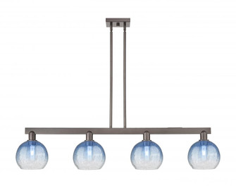 Brookhaven Globe - 4 Light - 48 inch - Oil Rubbed Bronze - Stem hung - Island Light (3442|716-4I-OB-G483-8SB)