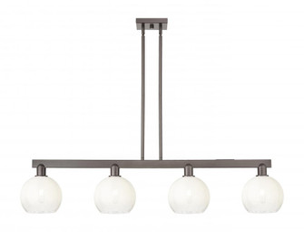 Brookhaven Globe - 4 Light - 48 inch - Oil Rubbed Bronze - Stem hung - Island Light (3442|716-4I-OB-G483-8OP)