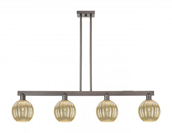 Preston Globe - 4 Light - 48 inch - Oil Rubbed Bronze - Stem hung - Island Light (3442|716-4I-OB-G458-7ME)