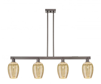 Preston Flute - 4 Light - 48 inch - Oil Rubbed Bronze - Stem hung - Island Light (3442|716-4I-OB-G457-6ME)