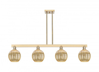 Preston Globe - 4 Light - 48 inch - Champagne Bronze - Stem hung - Island Light (3442|716-4I-CB-G458-7ME)
