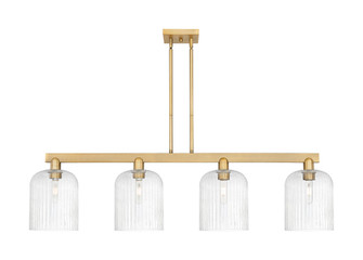 Bridal Veil - 4 Light - 51 inch - Brushed Brass - Stem hung - Island Light (3442|716-4I-BB-G559-8SDY)