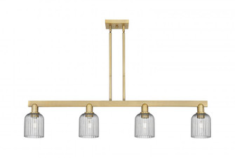 Bridal Veil - 4 Light - 48 inch - Brushed Brass - Stem hung - Island Light (3442|716-4I-BB-G559-5SM)