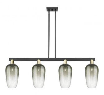 Brookhaven Flute - 4 Light - 48 inch - Black Antique Brass - Stem hung - Island Light (3442|716-4I-BAB-G484-7SL)