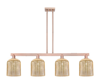 Bridal Veil - 4 Light - 51 inch - Antique Copper - Stem hung - Island Light (3442|716-4I-AC-G559-8ME)