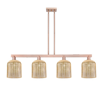 Bridal Veil - 4 Light - 51 inch - Antique Copper - Stem hung - Island Light (3442|716-4I-AC-G559-8ME)