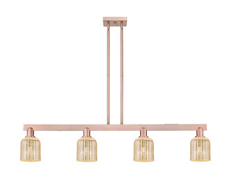 Bridal Veil - 4 Light - 48 inch - Antique Copper - Stem hung - Island Light (3442|716-4I-AC-G559-5ME)