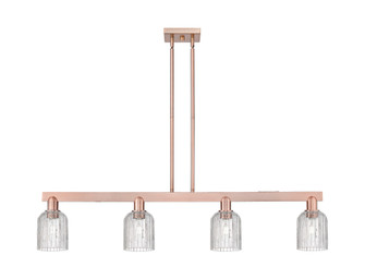 Bridal Veil - 4 Light - 48 inch - Antique Copper - Stem hung - Island Light (3442|716-4I-AC-G559-5CL)