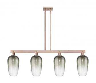 Brookhaven Flute - 4 Light - 48 inch - Antique Copper - Stem hung - Island Light (3442|716-4I-AC-G484-7SL)