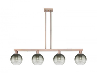 Brookhaven Globe - 4 Light - 48 inch - Antique Copper - Stem hung - Island Light (3442|716-4I-AC-G483-8SL)