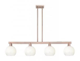 Brookhaven Globe - 4 Light - 48 inch - Antique Copper - Stem hung - Island Light (3442|716-4I-AC-G483-8OP)