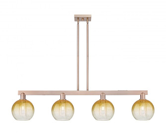 Brookhaven Globe - 4 Light - 48 inch - Antique Copper - Stem hung - Island Light (3442|716-4I-AC-G483-8AM)