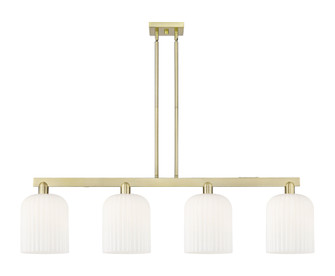 Bridal Veil - 4 Light - 51 inch - Antique Brass - Stem hung - Island Light (3442|716-4I-AB-G559-8GWH)