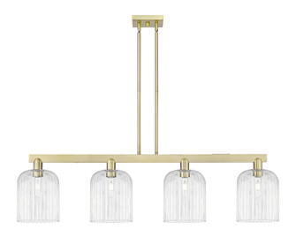 Bridal Veil - 4 Light - 51 inch - Antique Brass - Stem hung - Island Light (3442|716-4I-AB-G559-8CL)