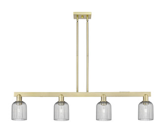 Bridal Veil - 4 Light - 48 inch - Antique Brass - Stem hung - Island Light (3442|716-4I-AB-G559-5SM)