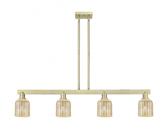 Bridal Veil - 4 Light - 48 inch - Antique Brass - Stem hung - Island Light (3442|716-4I-AB-G559-5ME)