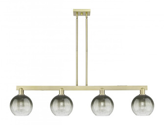 Brookhaven Globe - 4 Light - 48 inch - Antique Brass - Stem hung - Island Light (3442|716-4I-AB-G483-8SL)