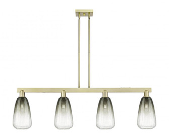 Brookhaven Almond - 4 Light - 48 inch - Antique Brass - Stem hung - Island Light (3442|716-4I-AB-G480-6SL)