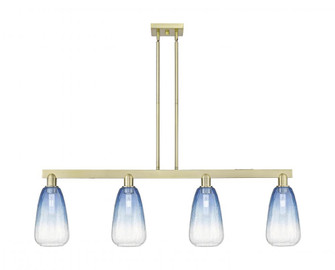 Brookhaven Almond - 4 Light - 48 inch - Antique Brass - Stem hung - Island Light (3442|716-4I-AB-G480-6SB)