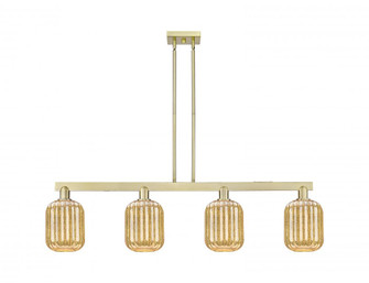 Preston Cylinder - 4 Light - 48 inch - Antique Brass - Stem hung - Island Light (3442|716-4I-AB-G460-7ME)