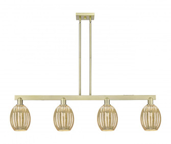Preston Bulb - 4 Light - 48 inch - Antique Brass - Stem hung - Island Light (3442|716-4I-AB-G459-6ME)