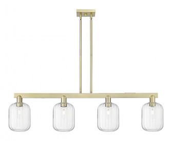 Preston Cylinder - 4 Light - 48 inch - Antique Brass - Stem hung - Island Light (3442|716-4I-AB-G460-7CL)