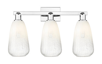 Brookhaven Almond - 3 Light - 26 inch - Polished Chrome - Bath Vanity Light (3442|716-3W-PC-G480-6OP)