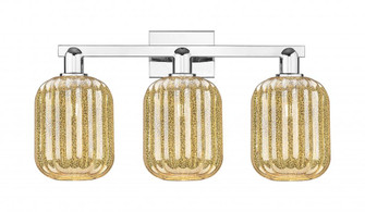 Preston Cylinder - 3 Light - 26 inch - Polished Chrome - Bath Vanity Light (3442|716-3W-PC-G460-7ME)