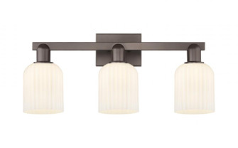 Bridal Veil - 3 Light - 26 inch - Oil Rubbed Bronze - Bath Vanity Light (3442|716-3W-OB-G559-5GWH)