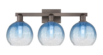 Brookhaven Globe - 3 Light - 26 inch - Oil Rubbed Bronze - Bath Vanity Light (3442|716-3W-OB-G483-8SB)